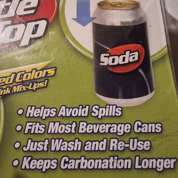 🆕️ As Seen On TV Set Of 12 Bottle Tops Turn Your Drink Can Into A Bottle - Picture 3 of 4